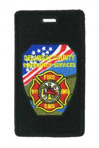 Fire department luggage tag