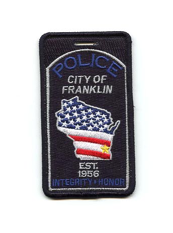 police wi franklin city flag tags state american