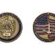 Metal police coins