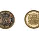 Metal fire department coins