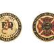 Metal fire department coins