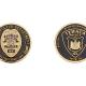 Metal police coins
