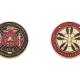 Metal fire department coins