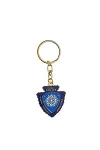 Custom police metal keychain