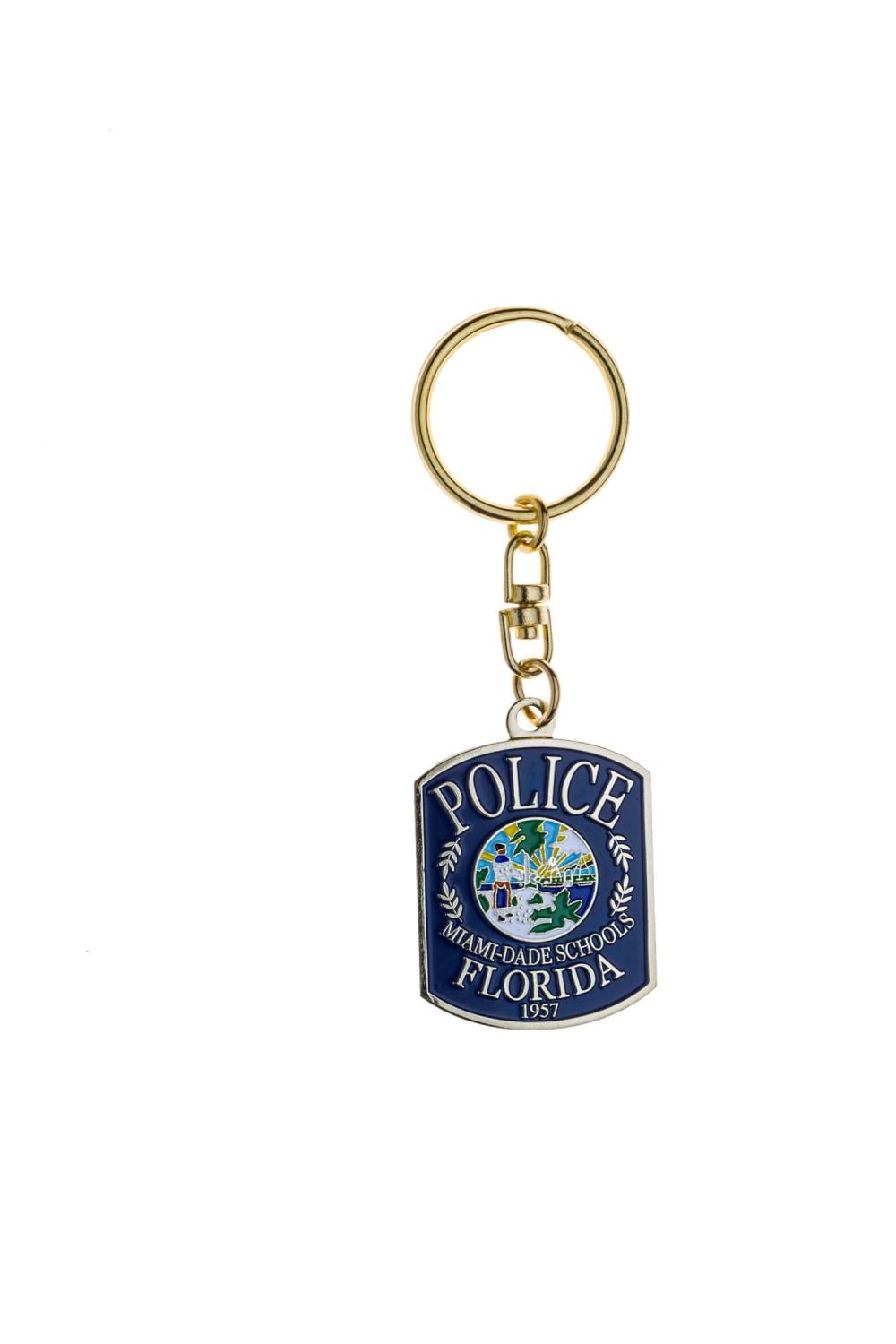Custom metal police keychains