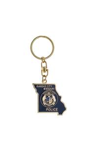 Custom police metal keychains