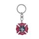 Fire scramble metal keychain