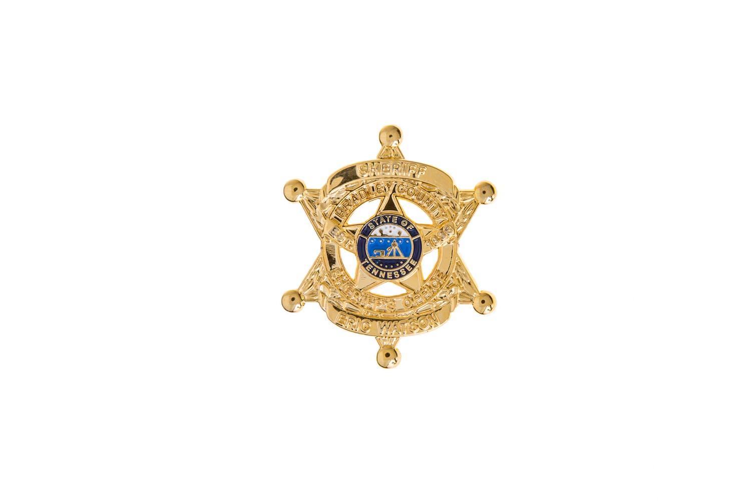 Sheriff badge lapel pin