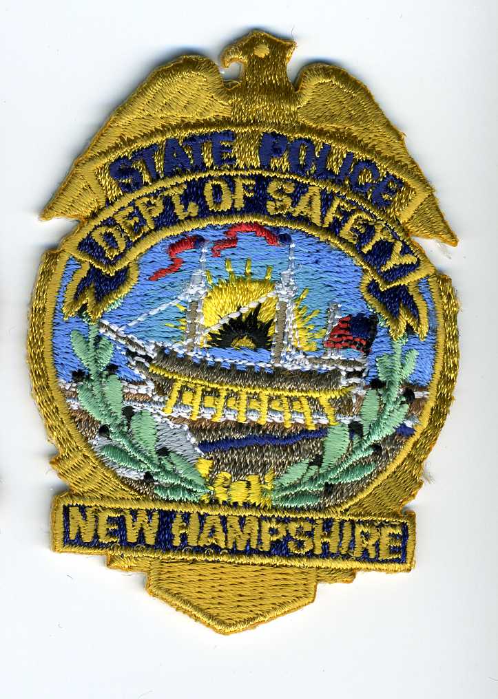 NEW HAMPSHIRE  STATE POLICE  PATCH HAT SIZE 