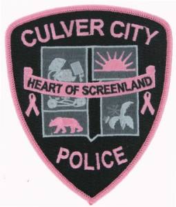 Pink police patches