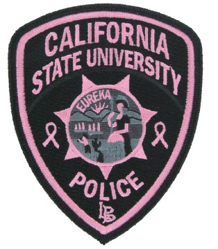 Pink police emblem