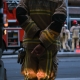 the backside of a fireman